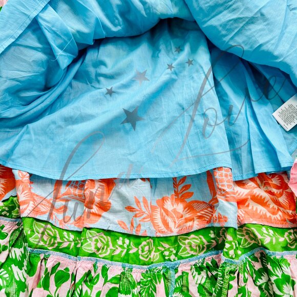 FARM RIO Mixed Lace Garden Midi Dress NWT - Picture 7 of 13